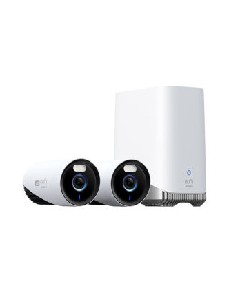 Picture of eufy Security eufyCam E330 (Professional) 2-Cam Kit, 4K Outdoor Security Camera System, 24/7 Recording, Plug-in, Wi-Fi NVR, Face Recognition AI, 10CH, Local Storage, No Monthly Fee