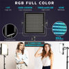 Picture of Switti RGB Video Light, Full Color Studio Photography Lighting Kit, 50W LED Panel Light with Softbox, 552 LEDs/CRI 97+, 2600K-10000K/0-360 Adjustable Colors/9 Kinds of The Scene Lights