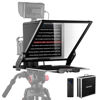 Picture of NEEWER Teleprompter X17 II with RT113 Remote/APP Control, 17" HD Beamsplitter All Metal Frame Upgraded Camera Mount QR Plate Compatible with Manfrotto 501PL iPad iPhone, Max Load 44.1Ib, Assembly Free