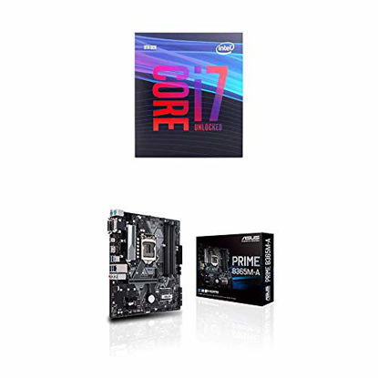 Picture of Intel Core i7-9700K Desktop Processor 8 Cores up to 4.9 GHz Turbo Unlocked LGA1151 300 Series 95W with Asus Prime B365M-A LGA-1151 Support 9th/8th Gen Intel Processor