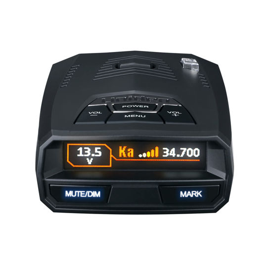 Picture of UNIDEN R4 Extreme Long-Range Laser/Radar Detector, Record Shattering Performance, Built-in GPS w/AUTO Mute Memory, Voice Alerts, Red Light & Speed Camera Alerts, Multi-Color OLED Display (Renewed)