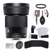 Picture of Sigma 30mm f/1.4 Contemporary DC DN Lens for Sony E Mount Bundled with UV Filter + Photo Starter Kit + Cleaning Cloth (4 Items)