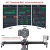 Picture of ASHANKS Camera Slider, Motorized Track Dolly APP Control Timelapse Carbon Fiber Rail Stabilizer, for DSLR Camcorder Photo Video Film Photography, Load 44lb/20kg, Android/iOS APP Available, 31in/80cm