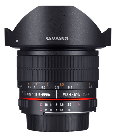 Picture of SAMYANG 8 mm f/3.5 UMC CS II fisheye Lens - for Fuji X