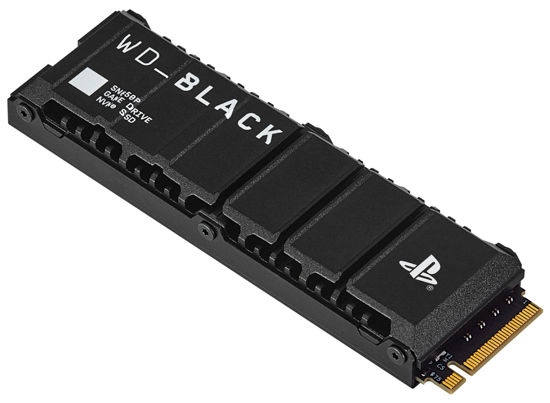 Picture of WD_BLACK 4TB SN850P NVMe M.2 SSD Officially Licensed Storage Expansion for PS5 Consoles, up to 7,300MB/s, with heatsink - WDBBYV0040BNC-WRSN,Black