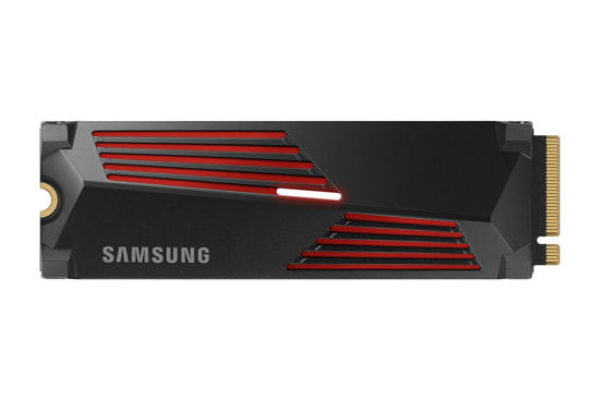 Picture of SAMSUNG 990 PRO w/Heatsink SSD 4TB, PCIe Gen4 M.2 2280 Internal Solid State Hard Drive, Seq. Read Speeds Up to 7,450MB/s for High End Computing, Workstations, Compatible w/PlayStation 5, MZ-V9P4T0CW