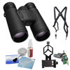 Picture of Nikon 10x42 Monarch M5 Binoculars | Black Bundle with Binocular Harness + Smartphone to Binocular Adapter + 5-Piece Cleaning Kit (4 Items)