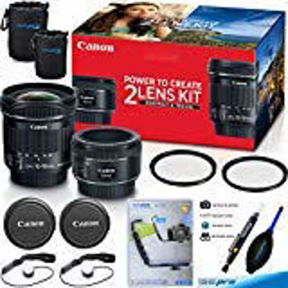 Picture of Canon Portrait and Travel Two Lens Kit with 50mm f/1.8 and 10-18mm Lenses - Deal-Expo Accessories Bundle