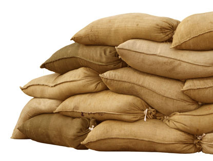 Picture of Sandbaggy Burlap Sand Bag - Size: 14" x 26" - Sandbags 50lb Weight Capacity - for Flooding, Flood Water Barrier, Tent Sandbags, Store Bags - Sand Not Included (100 Bags)