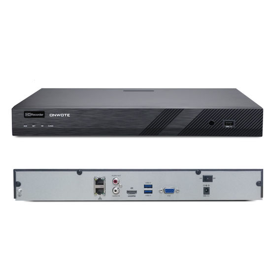 Picture of ONWOTE 4K 32 Channel NVR PoE IP Security Video Audio Recorder, Support 32CH Input 8MP/ 6MP/ 5MP, Multi-Mode Recording, NO Hard Drive, Work with PoE Switch, Support All ONWOTE PoE Camera