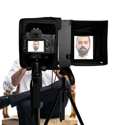 Picture of Glide Gear Colapsible Portable F2F 25 Face-to-Face Eye Contact Periscope Interview Teleprompter