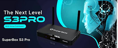 Picture of 2022 Newest SuperBOX S3 Pro with Voice Remote | 32 Gig Storage | Powerful Dual WiFi Antenna's, Black