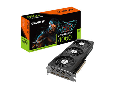 Picture of GIGABYTE GeForce RTX 4060 Gaming OC 8G Graphics Card, 3X WINDFORCE Fans, 8GB 128-bit GDDR6, GV-N4060GAMING OC-8GD Video Card