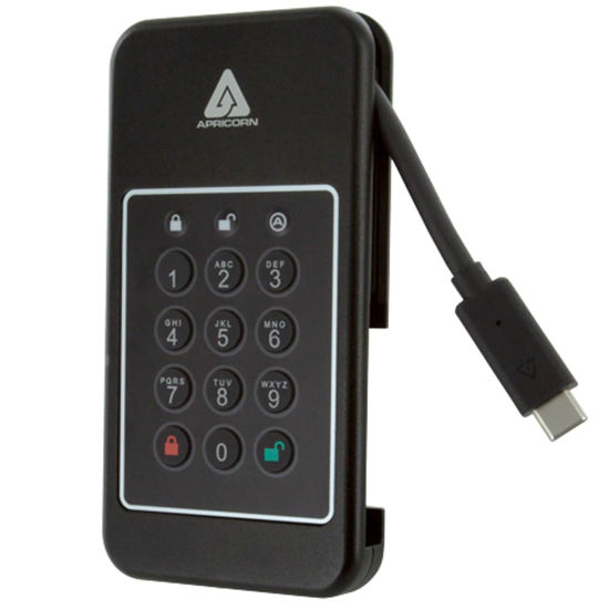 Picture of Apricorn 500GB Aegis NVX - Ultra high Speed Ruggedized SSD, USB 3.0 encrypted Drive (ANVX-500GB)