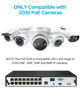 Picture of ZOSI 4K 16CH PoE NVR with 4TB Hard Drive, 16 Channel 8MP Network Video Recorder for 24/7 Recording, Only Work with ZOSI 4K/5MP/4MP/3MP HD ZOSI PoE Surveillance Cameras