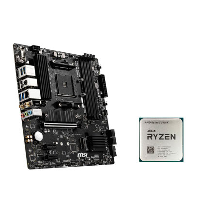 Picture of Micro Center AMD Ryzen 5 5600X Tray/OEM Desktop Processor(Heatsink and Cooler Not Included) 6-core 12-Thread Up to 4.6 GHz with MSI B550M PRO-VDH WiFi Motherboard PCIe 4.0 DDR4,M.2