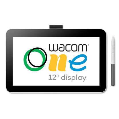 Picture of Wacom One 12 Drawing Tablet with Screen (2023), Full-Laminated 11.6” HD Screen Graphics Monitor, Works with Mac, PC & Chromebook for Drawing, Photo/Video Editing, Design, & Education