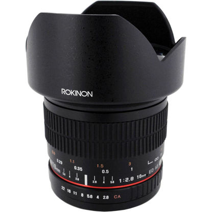 Picture of Rokinon 10mm F2.8 ED AS NCS CS Ultra Wide Angle Lens for Nikon Digital SLR Cameras with AE Chip for Auto Metering (10MAF-N)