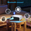 Picture of Projector with WiFi and Bluetooth, 15000 Lumen Native 1080P Projector,Portable Outdoor Projector, Movie Mini Projector Compatible with iOS/Android/Laptop/HDMI/PC/ TV Stick/USB