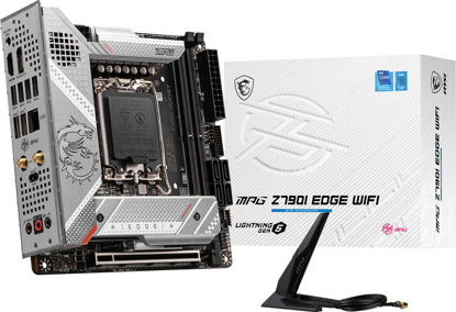 Picture of MSI MPG Z790I Edge WiFi Gaming Motherboard (Supports 12th/13th/14th Gen Intel Processors, LGA 1700, DDR5, PCIe 5.0, M.2, 2.5Gbps LAN, USB 3.2 Gen2, Wi-Fi 6E, Bluetooth 5.3, Mini-ITX)