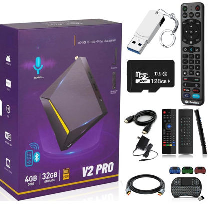 Picture of UIZICI 2024 Latest V II Pro Voice Control + 8K HDMI Cable + 128GB TF Card +128 GB USB Flash Driver + Backlit Mini Keyboard