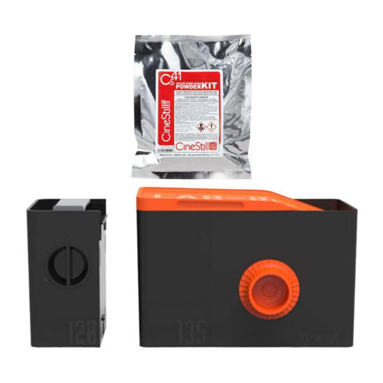 Picture of Ars-Imago LAB-Box Developing Tank 2-Module Kit (Orange) Bundle with CS41 Color Simplified 2-Bath C-41 Film Processing Quart Kit (2 Items)