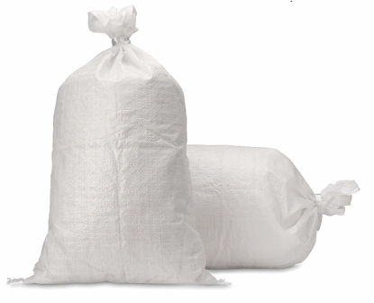 Picture of RK Sandbags Empty Woven Polypropylene Sand Bags with Built-in Ties, UV Protection, Dust Proof, Water and Oil Resistant (Size: 18x30, Pack of 1,000)