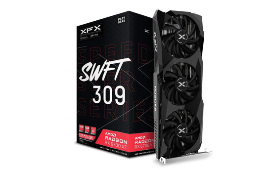 Picture of XFX Speedster SWFT309 AMD Radeon RX 6700 XT CORE Gaming Graphics Card with 12GB GDDR6 HDMI 3xDP, AMD RDNA 2 RX-67XTYJFDV