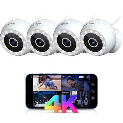 Picture of LaView 8MP 4K Security Cameras Outdoor Indoor Wired,IP65, Starlight Sensor & 100 Ft Night Vision,Motion/Person Detection,2-Way Audio/Spotlight,US Cloud,iOS & Android & Web Access