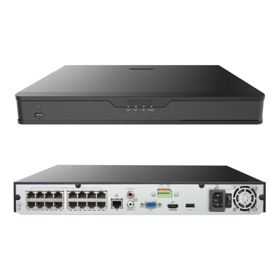 Picture of Vonnision 16 Channel 4K PoE Network Video Recorder NVR, 16 Port H.265 NVR Support 4K/2K/8MP/5MP/3MP/1080P PoE Camera, Remote Access, Motion Alarm, 24/7 Recording, Smart Playback, No Hard Disk Drive