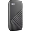 Picture of Western Digital 4TB My Passport SSD External Portable Solid State Drive, Grey, Up to 1,050 MB/s, USB 3.2 Gen-2 and USB-C Compatible (USB-A for older systems) - WDBAGF0040BGY-WESN