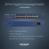 Picture of NETGEAR 24-Port Gigabit Ethernet Unmanaged Switch (JGS524) - Desktop or Rackmount, and Limited Lifetime Protection