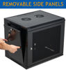 Picture of Tedgetal 9U Wall Mount Server Cabinet Network Rack Vented Enclosure Locking Door