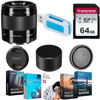 Picture of Sony E 50mm f/1.8 OSS Lens (Black) Includes: 64GB Memory Card,USB Memory Card Reader & Software Kit