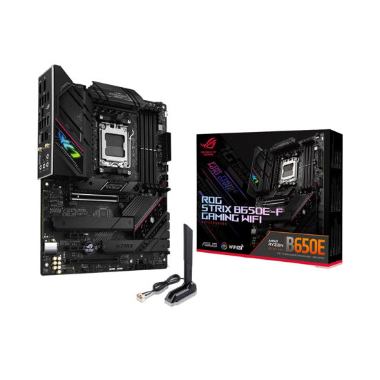 Picture of ASUS ROG Strix B650E-F Gaming WiFi AM5 (LGA1718) Ryzen 7000 Gaming Motherboard(12+2 Power Stages,DDR5,3xM.2 Slots,PCIe® 5.0,WiFi 6E,2.5G LAN,USB 3.2 Gen 2x2 Type-C® Port)