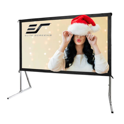 Picture of Elite Screens Yard Master 2, 120 inch Outdoor Projector Screen with Stand 16:9, 8K 4K Ultra HD 3D Fast Folding Portable Movie Theater Cinema 120" Indoor Foldable Easy Snap Projection Screen, OMS120H2