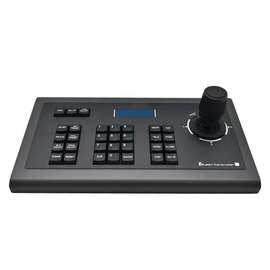 Picture of PTZ Camera Controller Video Conference Joystick Keyboard LCD Screen Display RS232 RS485 for Broadcast Church Live Streaming