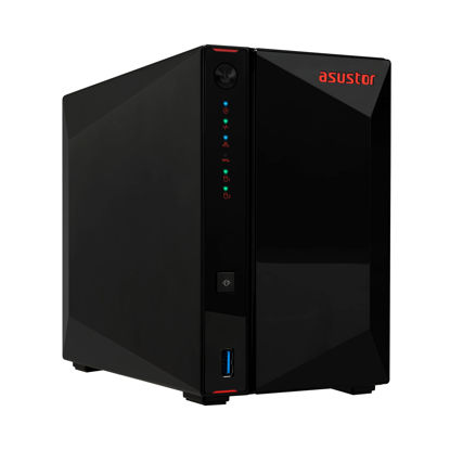 Picture of Asustor AS5202T - 2 Bay NAS, 2.0GHz Dual-Core, 2 2.5GbE Ports, 2GB RAM DDR4, Gaming Network Attached Storage, Personal Private Cloud (Diskless)