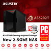 Picture of Asustor AS5202T - 2 Bay NAS, 2.0GHz Dual-Core, 2 2.5GbE Ports, 2GB RAM DDR4, Gaming Network Attached Storage, Personal Private Cloud (Diskless)