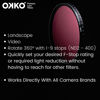 Picture of Okko Pro Variable Neutral Density Filter, Ideal for Longer Exposures and Video, Compatible with All Major Camera Brands, Adjustable Rotate 360° with ND 1-9 Stops. Break it, we Replace it Free - 82mm