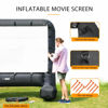 Picture of VIVOHOME 17 Feet Indoor and Outdoor Inflatable Blow up Mega Movie Projector Screen with Carry Bag for Front and Rear Projection