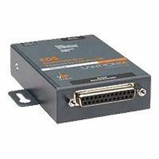 Picture of LANTRONIX ED1100002-01 Lantronix One Port Secure Serial RS232/422/485 to IP Ethernet Device Server; Up to 256-bit AES encryption; SSH/SSL/TLS Enterprise Security with PKI; Internatl 110-240VAC