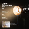 Picture of NEEWER CB200B 210W LED Video Light with 2.4G/APP Remote Control, All Metal Bi Color COB Continuous Output Lighting with Bowens Mount 90000Lux/1m 2700K-6500K CRI/TLCI97+ 12 Effects for Video Recording