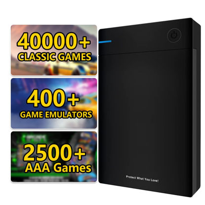 Picture of 12TB Retro Gaming Hard Drive,Gaming External Hard Drive with 40000+ Classic Games,Retro Game Consoles Compatible with 400+ Emulators,Portable Game Hard Drive for Win 7/8/10/11