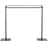 Picture of Balsa Circle 10 feet Black Dual Cross Bar Photo Backdrop Stand - for Wedding Ceremony Party Events Reception Decorations Supplies