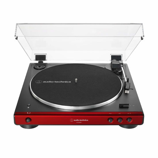 Picture of Audio-Technica AT-LP60XBT-RD Fully Automatic Belt-Drive Stereo Turntable, Red/Black, Bluetooth, Hi-Fi, 2 Speed