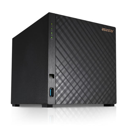 Picture of Asustor Drivestor 4 AS1104T - 4 Bay NAS, 1.4GHz Quad Core, Single 2.5GbE Port, 1GB RAM DDR4, Network Attached Storage, Personal Private Cloud (Diskless)