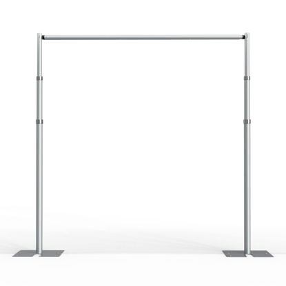 Picture of EMART Pipe and Drape Backdrop Stand Kit, Backdrop Stand Heavy Duty 10ftx10ft, Adjustable Metal Frame for Backdrop, Background Stand Backdrop for Wedding Birthday Party Banquet Decorations