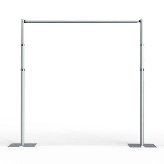 Picture of EMART Pipe and Drape Backdrop Stand Kit, Backdrop Stand Heavy Duty 10ftx10ft, Adjustable Metal Frame for Backdrop, Background Stand Backdrop for Wedding Birthday Party Banquet Decorations