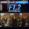 Picture of SIRUI Sniper 56mm Autofocus Lens, F1.2 Wide Angle APS-C Camera Lens for A5 A6 A7 FX A9 ZV-E Series (E Mount, Black)